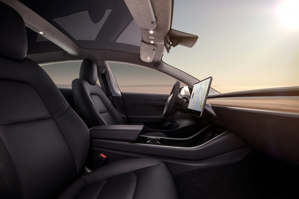 Model 3 Interior Dash - Profile View
